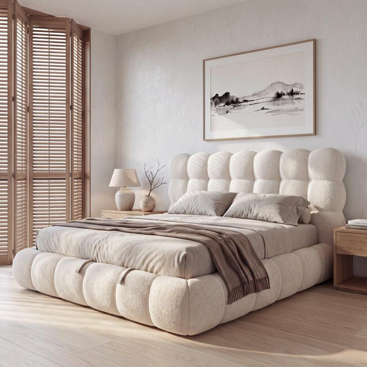 Japandi opbergboxspring - beige - 1