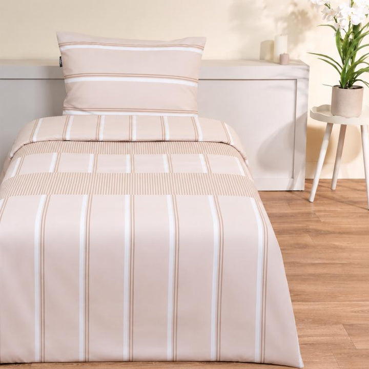 Mexx Home katoenen dekbedovertrek - beige - 1