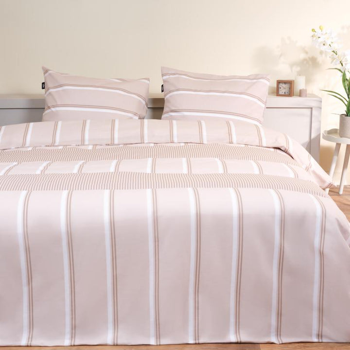 Mexx Home katoenen dekbedovertrek - beige - 1