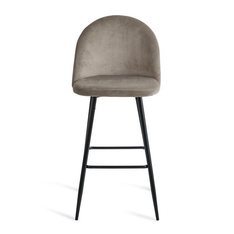 Barkruk Velvet set van 2 - Taupe - 3