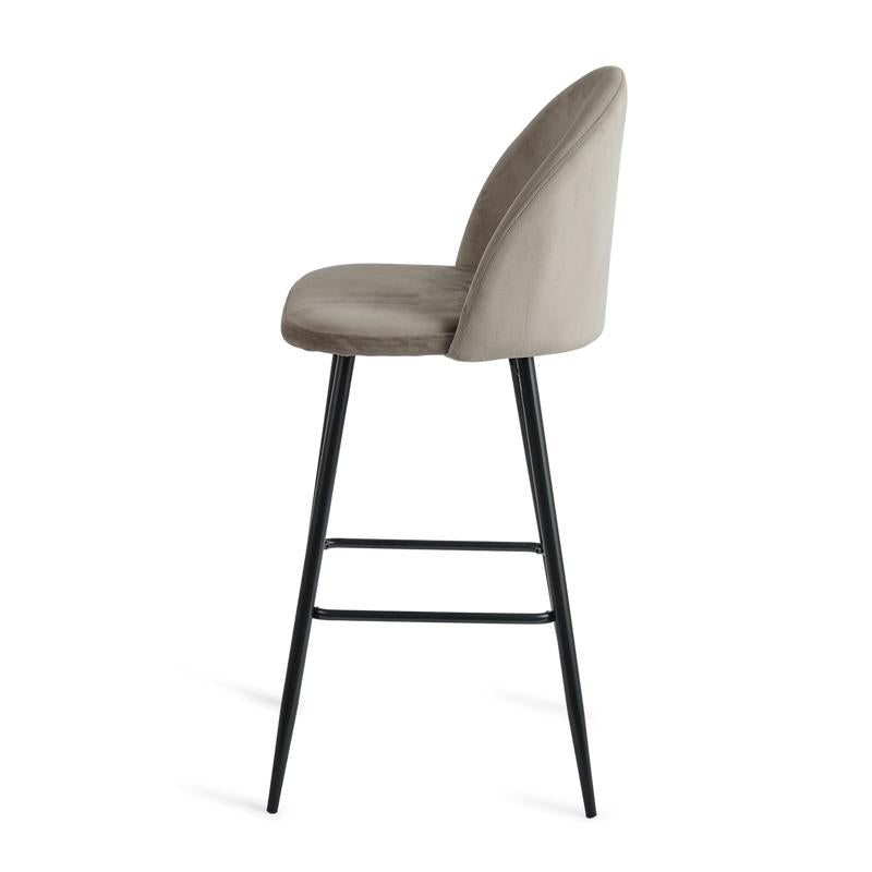 Barkruk Velvet set van 2 - Taupe - 7