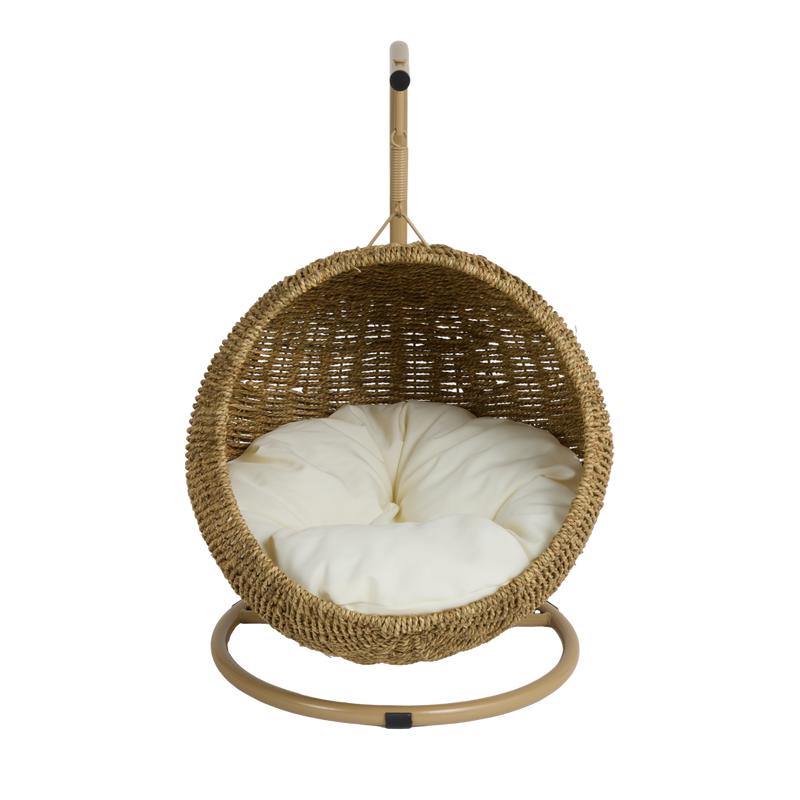 Hangstoel voor katten - naturel / wit - 3
