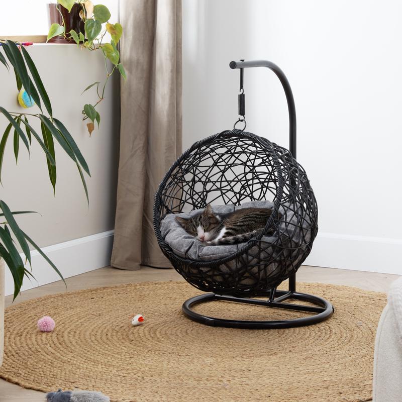Hangstoel voor katten - zwart / antraciet - 1