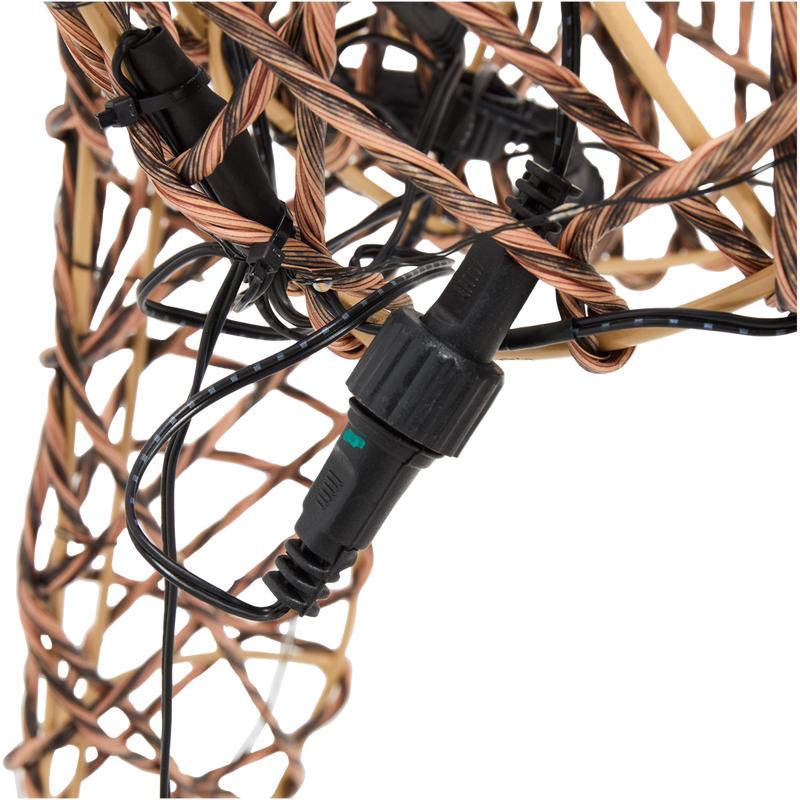 Staand rendier met kerstverlichting - voor buiten - 6