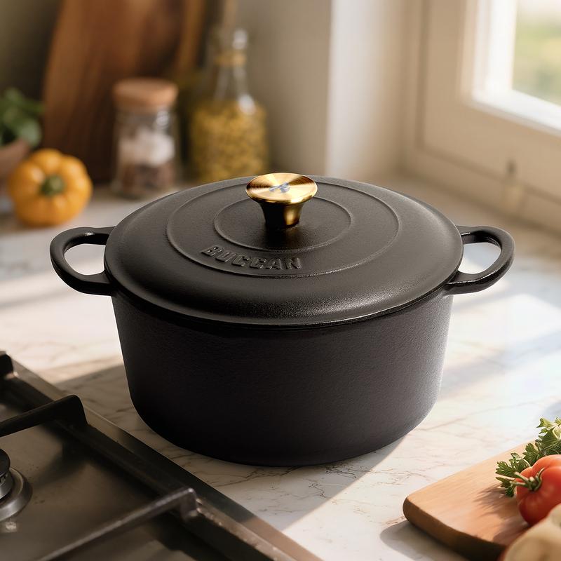 Gietijzeren braadpan - zwart - 8