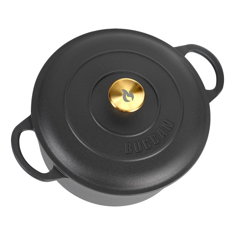 Gietijzeren braadpan - zwart - 5