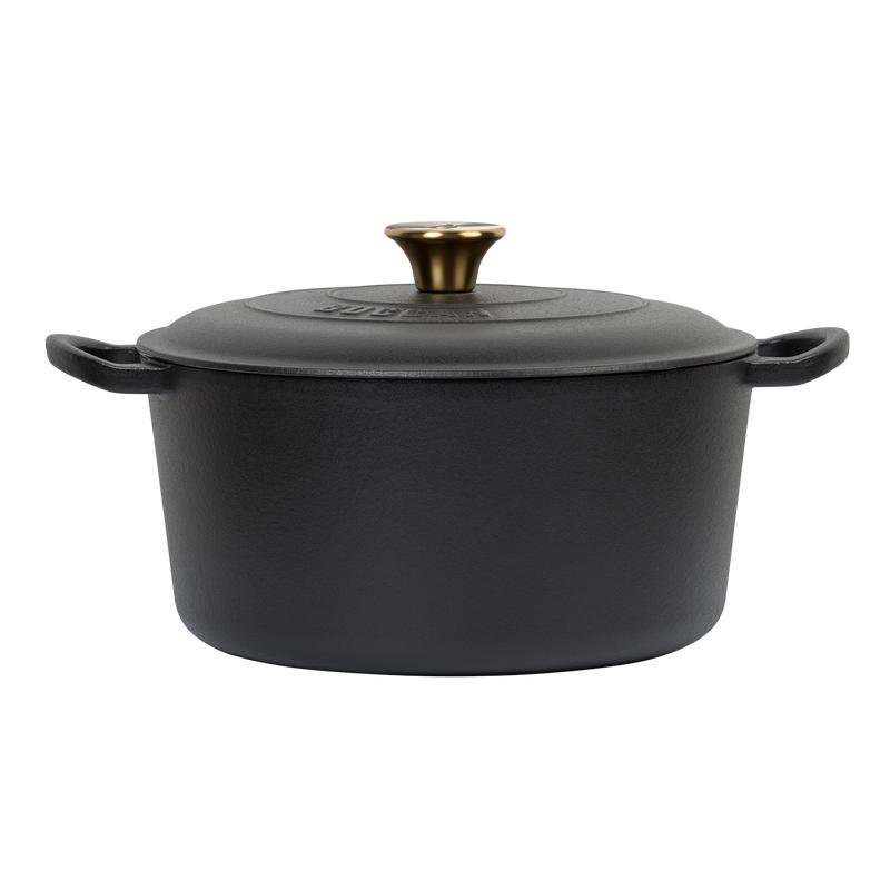 Gietijzeren braadpan - zwart - 2