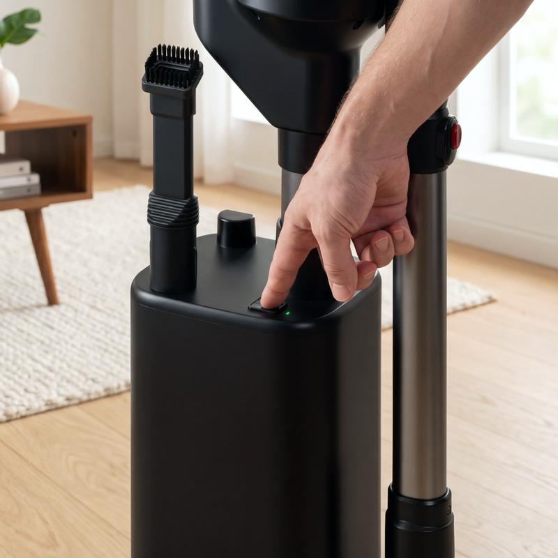 Hyundai draadloze steelstofzuiger Vortex Pro met laad- en leegstation - 10