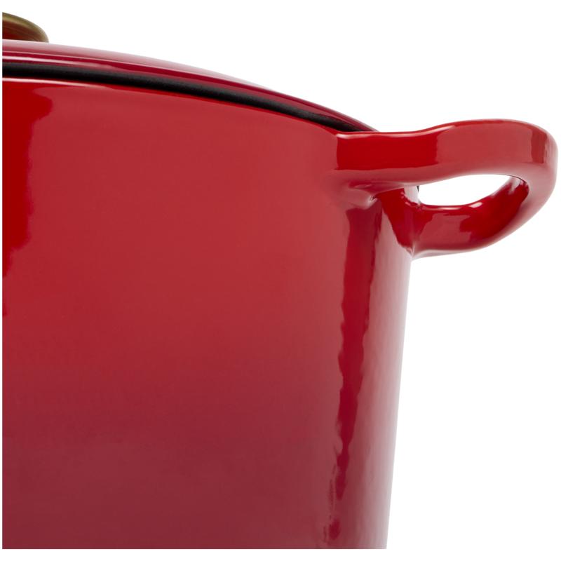 Gietijzeren braadpan - rood - 9