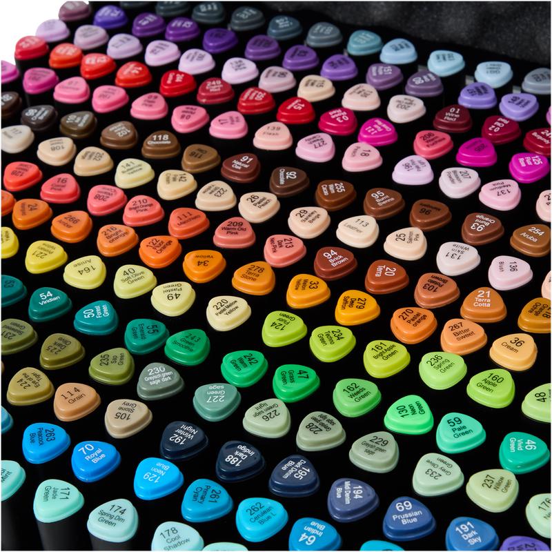 Décotime alcoholmarkers in luxe koffer - 300 stuks - 2