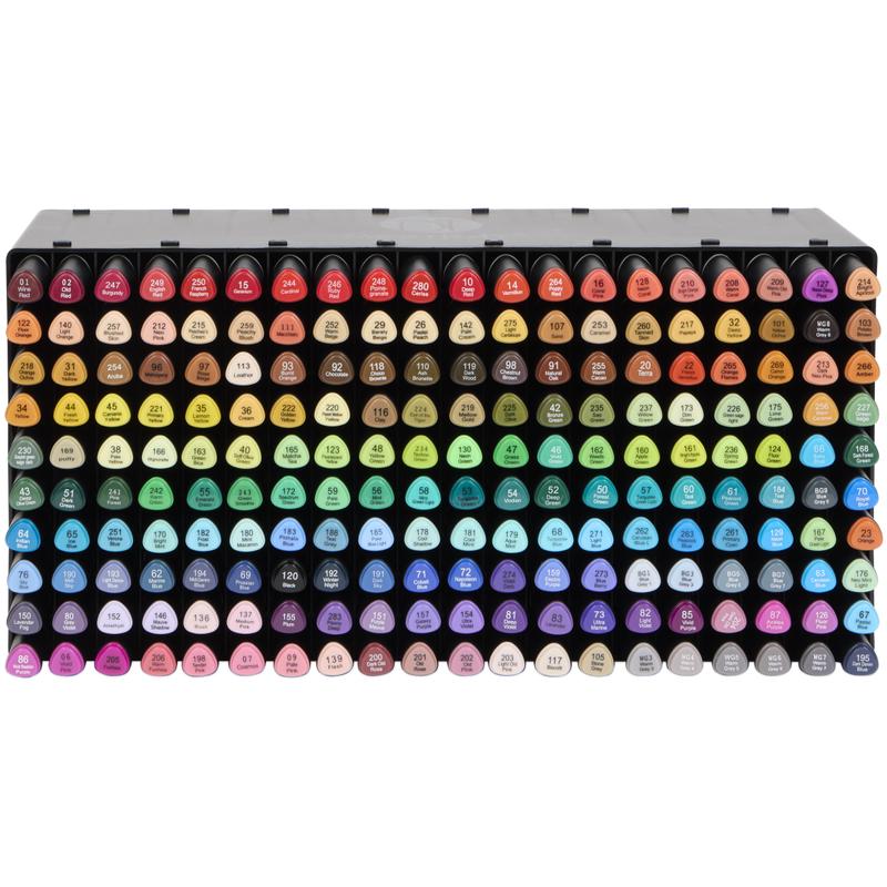 DécoTime alcoholmarkers in opbergtray - 200 stuks - 3