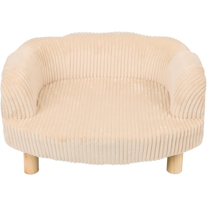 Teddy rib huisdierenfauteuil - taupe - 3