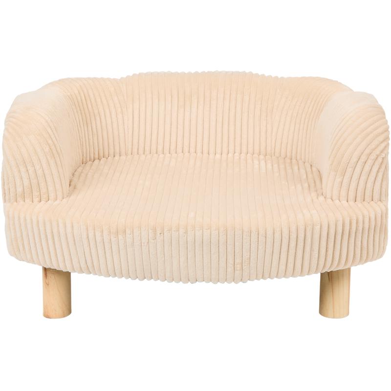 Teddy rib huisdierenfauteuil - taupe - 2