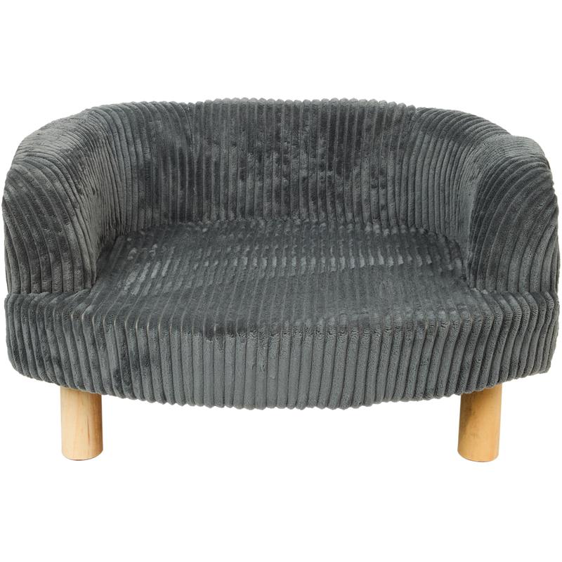 Teddy rib huisdierenfauteuil - antraciet - 2