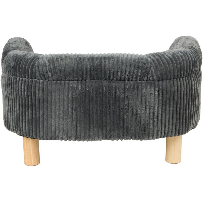 Teddy rib huisdierenfauteuil - antraciet - 3