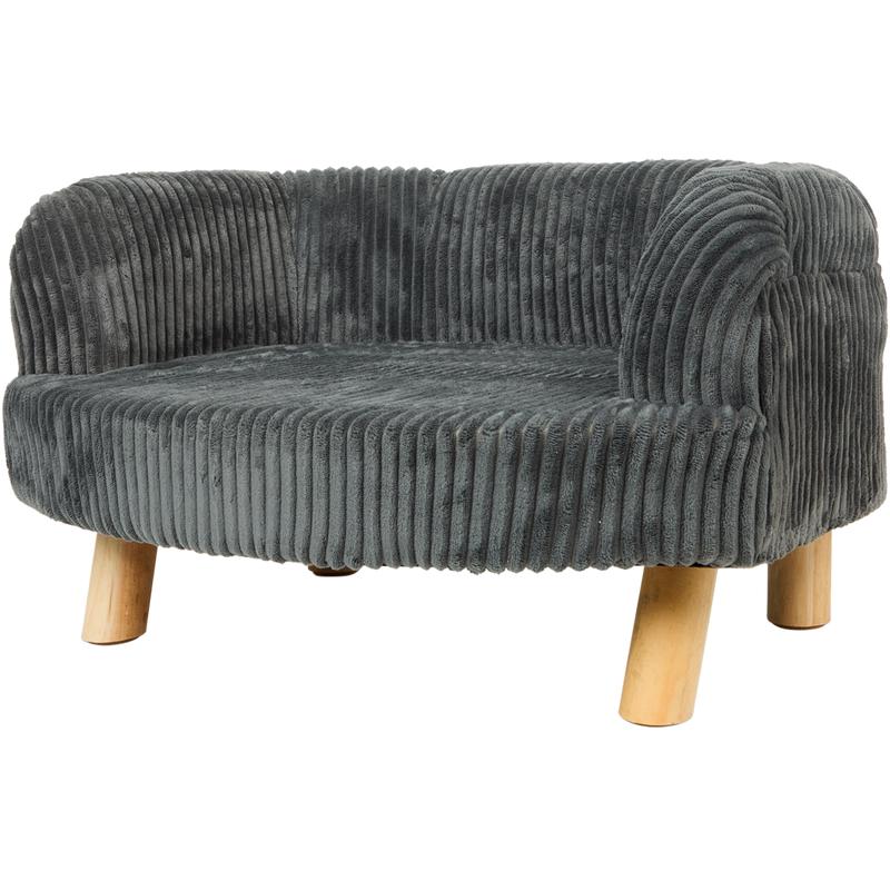 Teddy rib huisdierenfauteuil - antraciet - 6