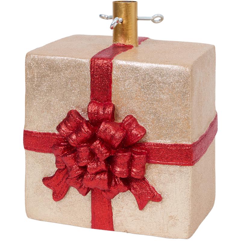 Kerstboomstandaard cadeau met strik - 2