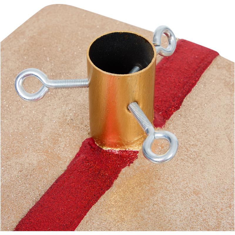 Kerstboomstandaard cadeau met strik - 3