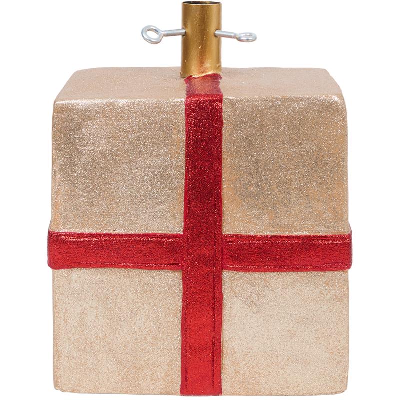 Kerstboomstandaard cadeau met strik - 5