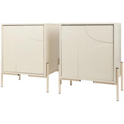 Nachtkastje 2 stuks – beige - 1