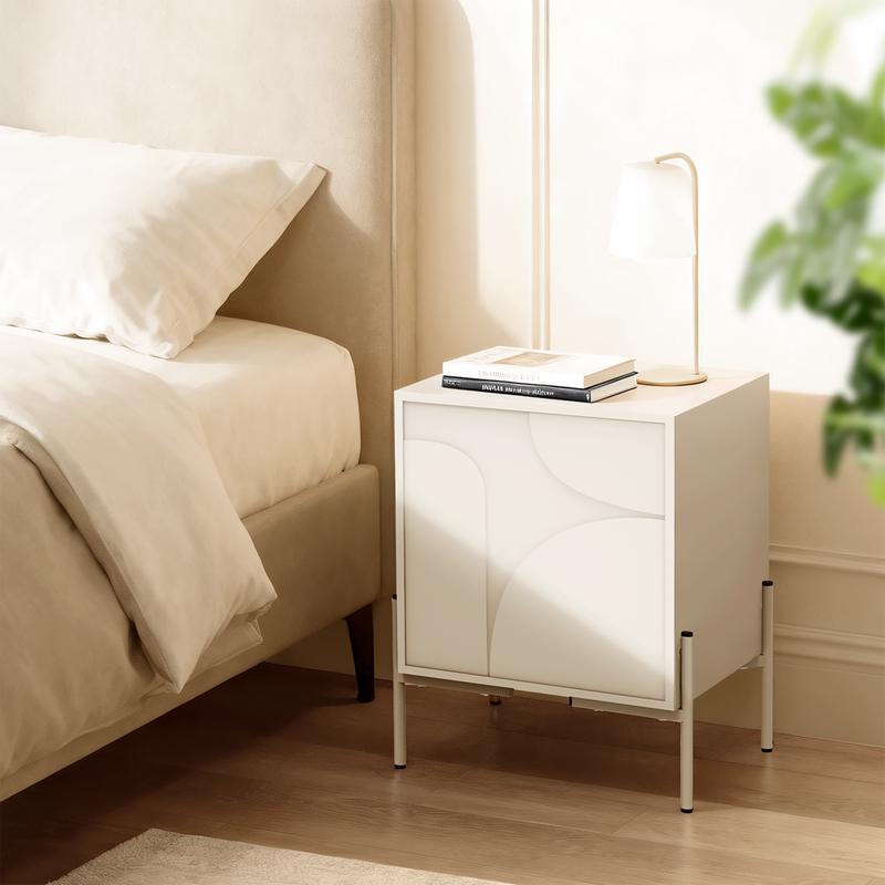 Nachtkastje 2 stuks – beige - 2