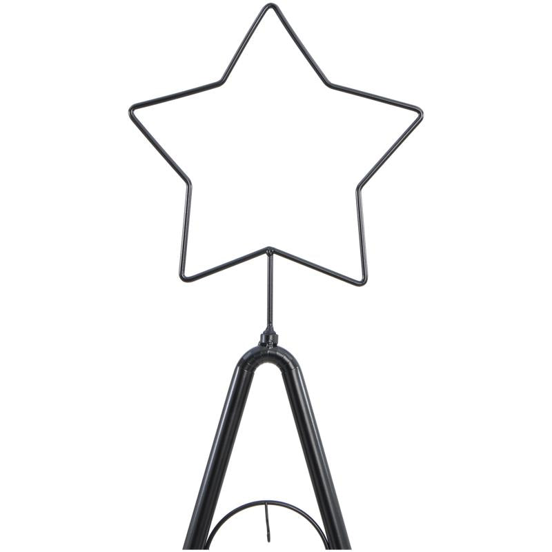 Metalen kerstboom - zwart - 6