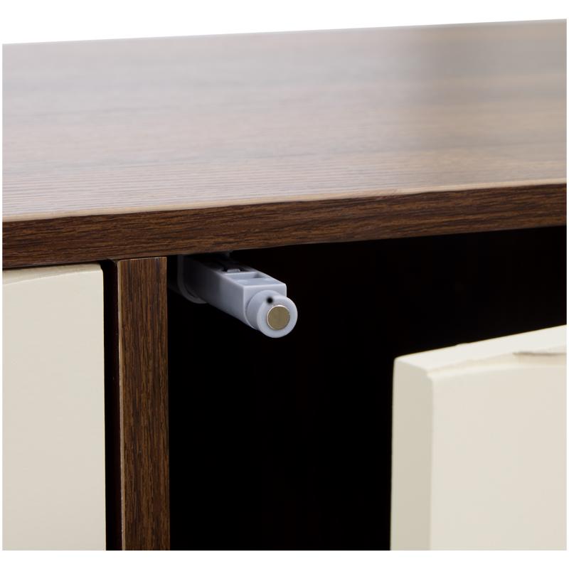 Tv-meubel met abstract design - beige/bruin - 8