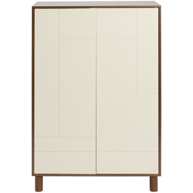 Wandkast met abstract design - beige/bruin - 6