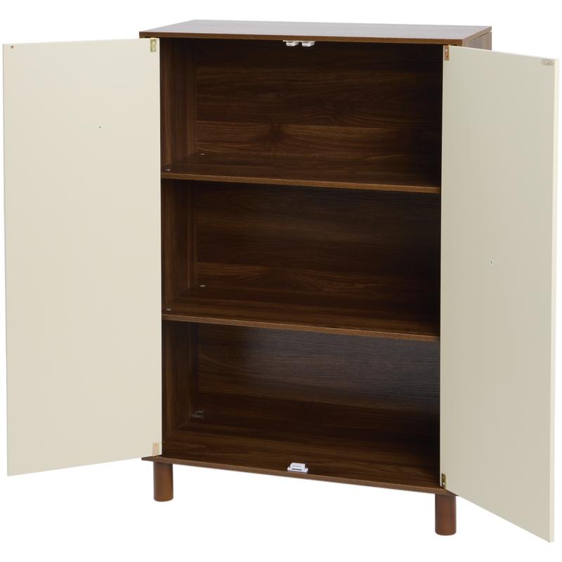 Wandkast met abstract design - beige/bruin - 7