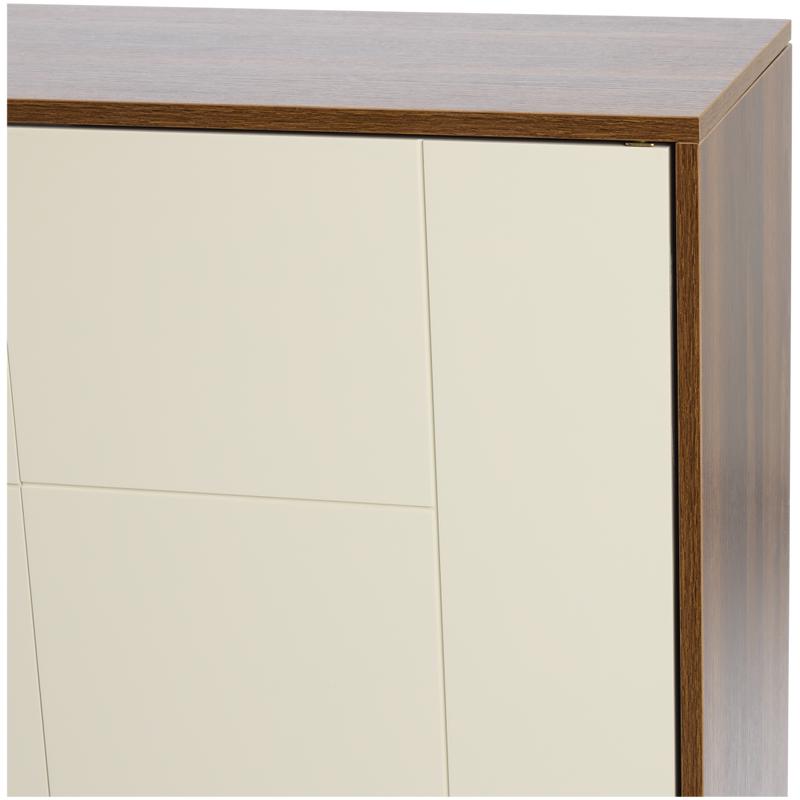 Wandkast met abstract design - beige/bruin - 8