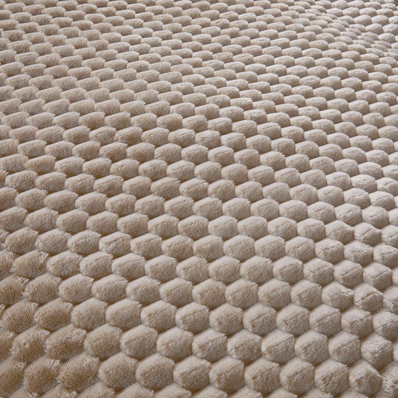 Teddy Hexagon dekbedovertrek - taupe - 4