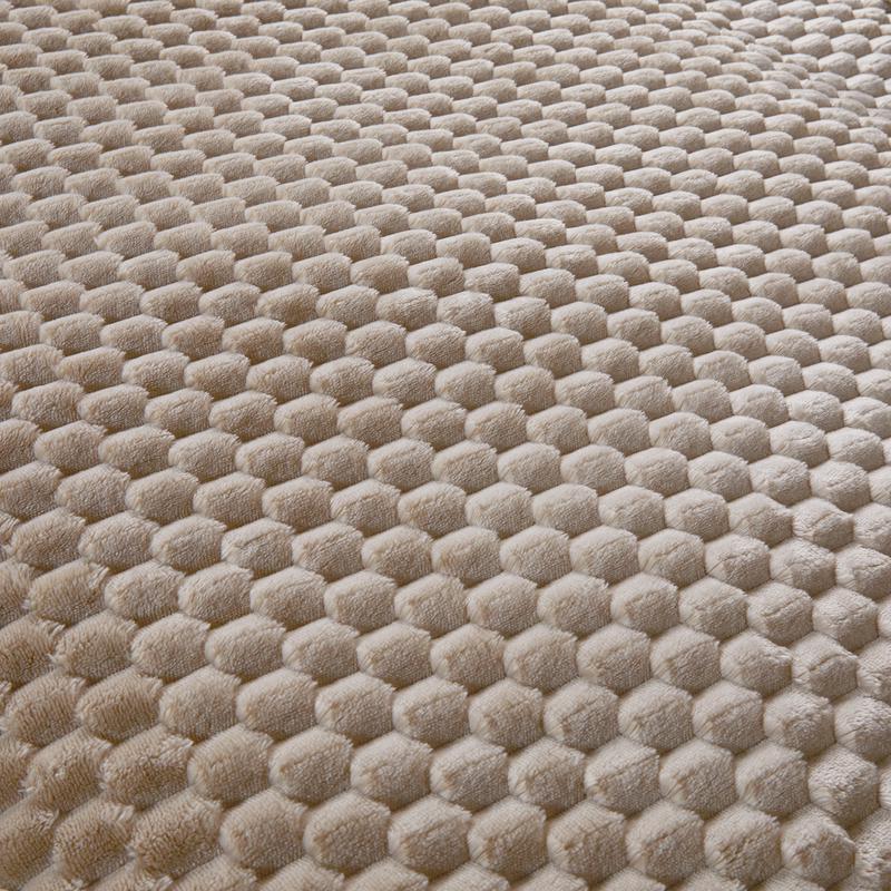 Teddy Hexagon dekbedovertrek - taupe - 3