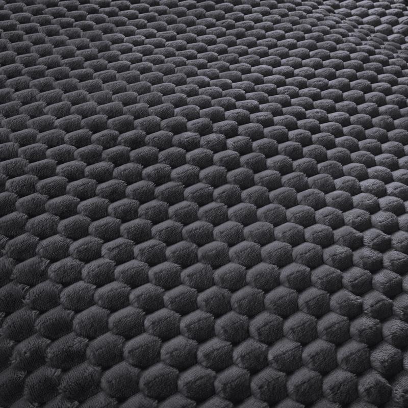Teddy Hexagon dekbedovertrek - antraciet - 4