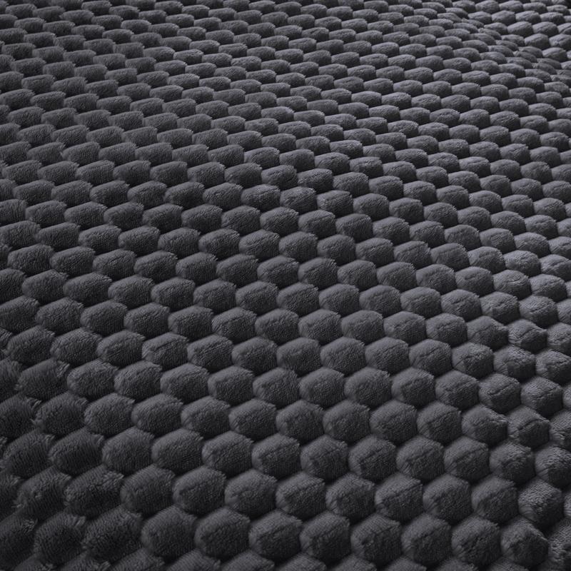 Teddy Hexagon dekbedovertrek - antraciet - 3
