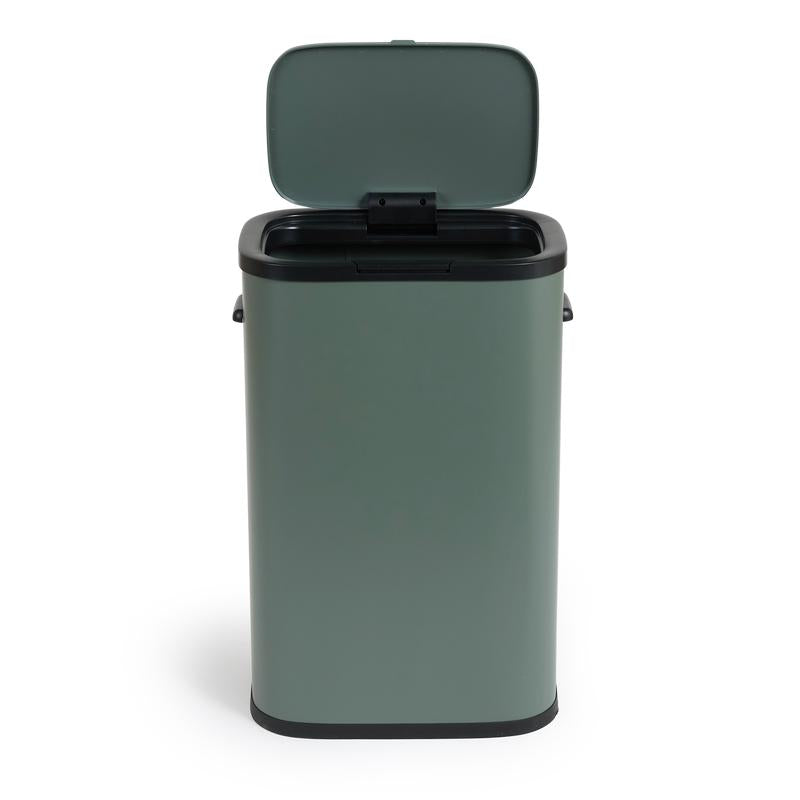 Prullenbak met drukdeksel - 60 liter - donkergroen - 5