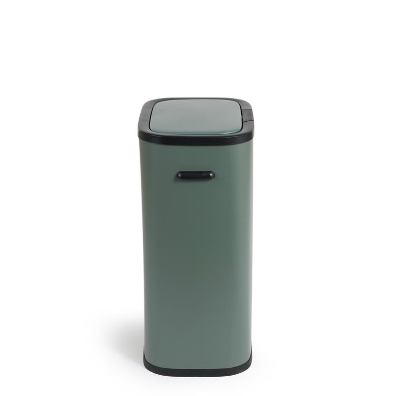 Prullenbak met drukdeksel - 60 liter - donkergroen - 7