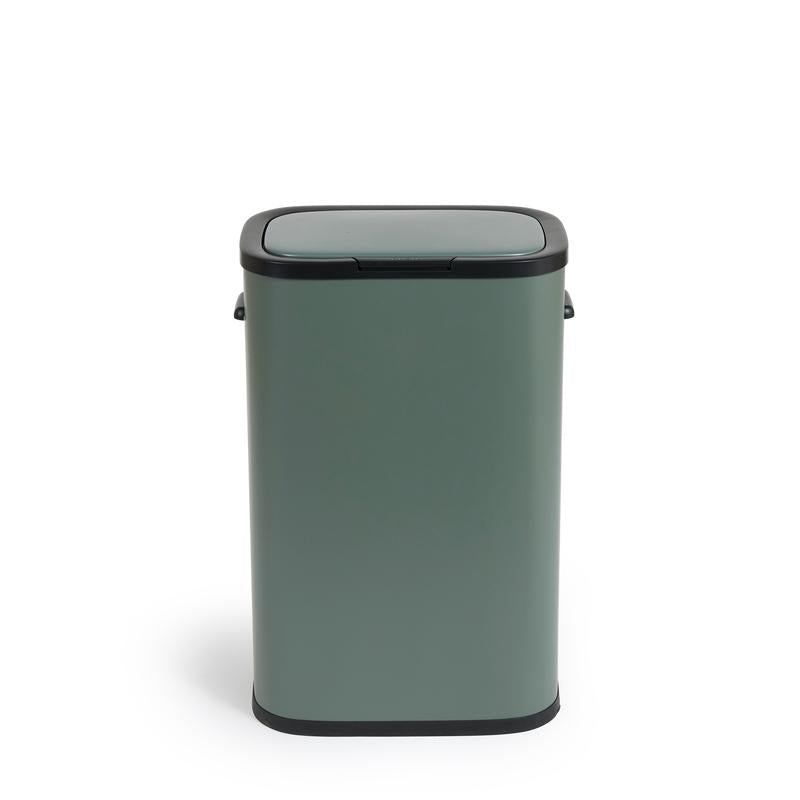 Prullenbak met drukdeksel - 60 liter - donkergroen - 4
