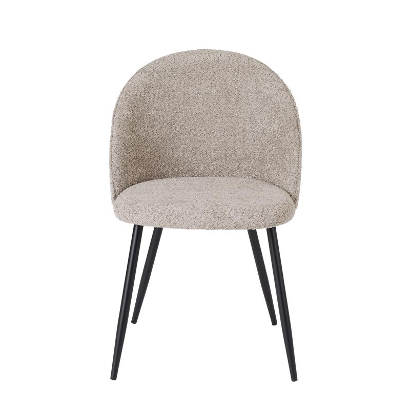 Stoelen bouclé - 2 stuks - Soft Taupe - 3