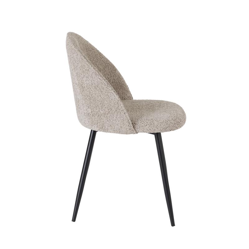 Stoelen bouclé - 2 stuks - Soft Taupe - 7