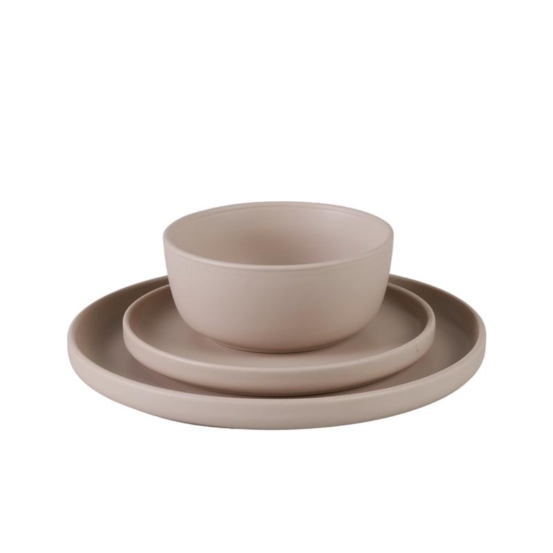 Serviesset - mat taupe - 3