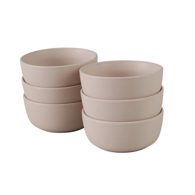 Serviesset - mat taupe - 6