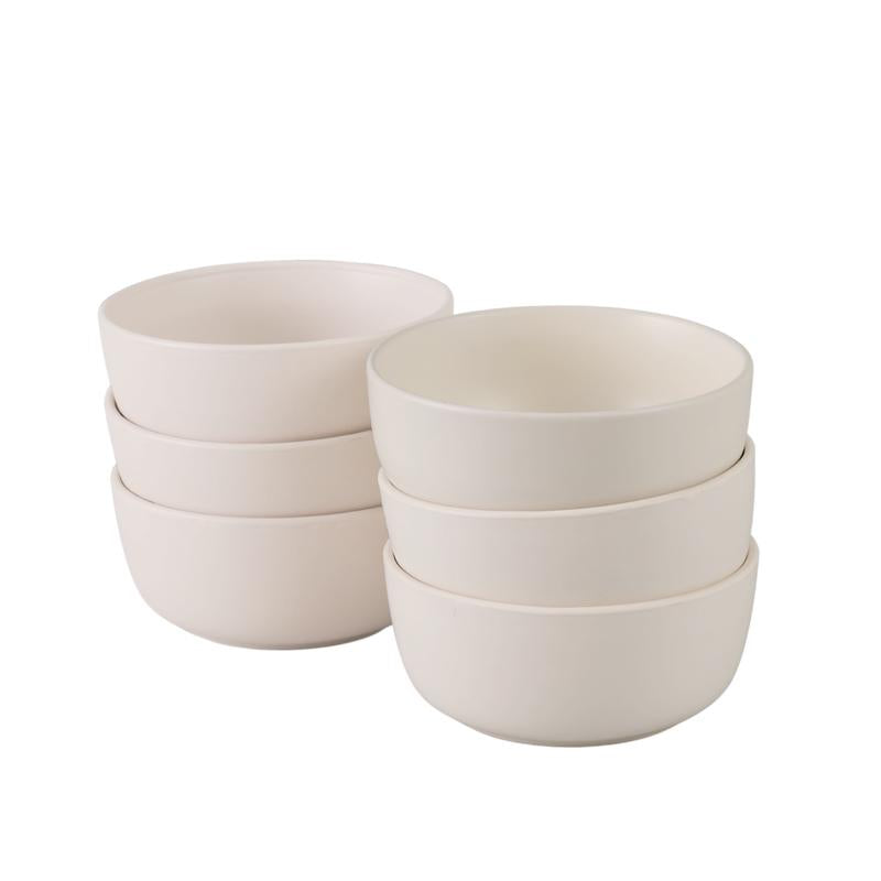 Serviesset - mat crème-wit - 7