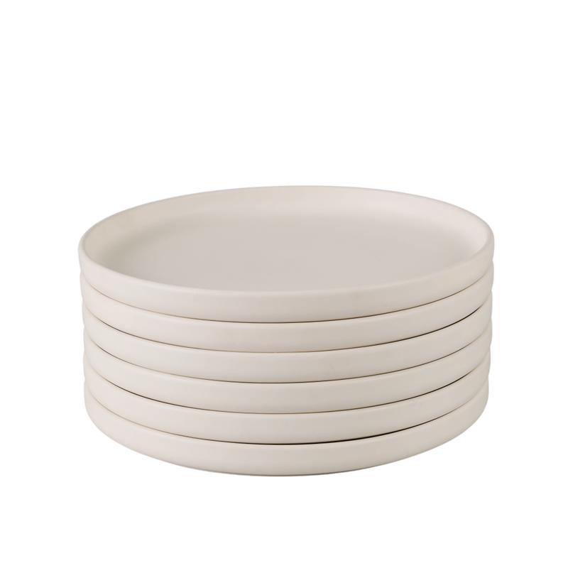 Serviesset - mat crème-wit - 5