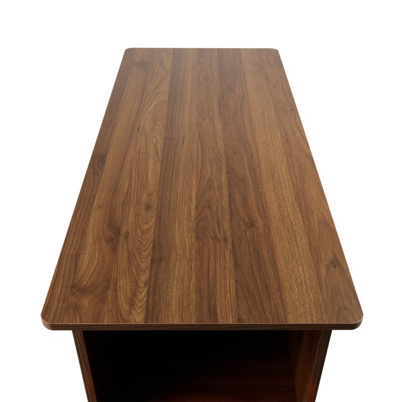 Bartafel met opbergvakken - walnootlook - 9