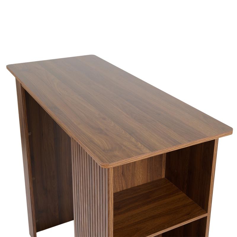 Bartafel met opbergvakken - walnootlook - 6