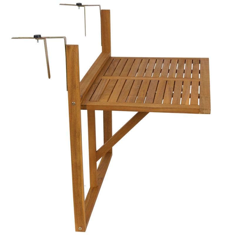 Houten balkontafel - inklapbaar - 6