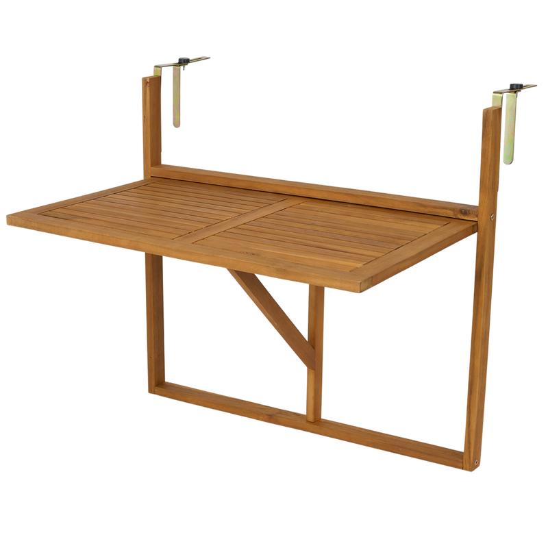 Houten balkontafel - inklapbaar - 2