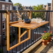 Houten balkontafel - inklapbaar - 1