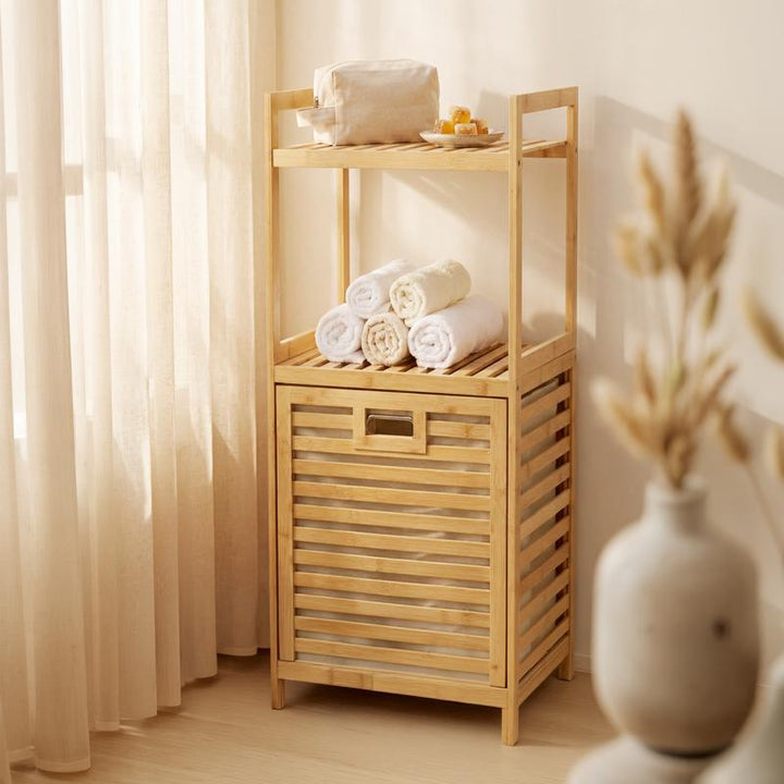 Luxe bamboe wasmand - 1