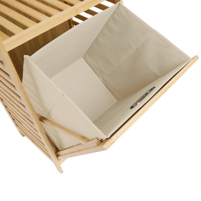 Luxe bamboe wasmand - 6